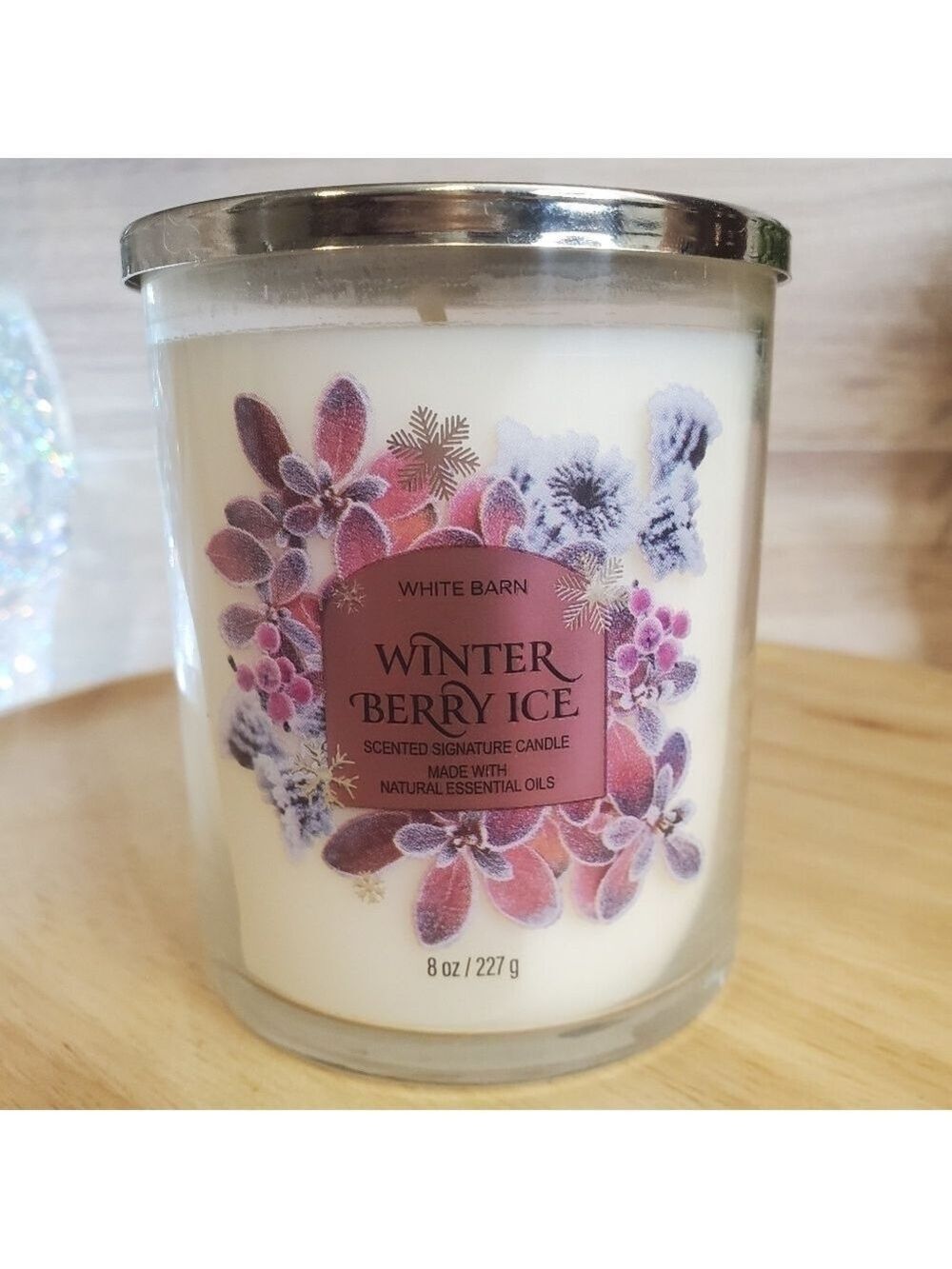 Bath and Body Works Winter Berry Ice Single Wick Candle